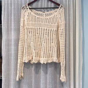 Free People Beige, knitted, sweater